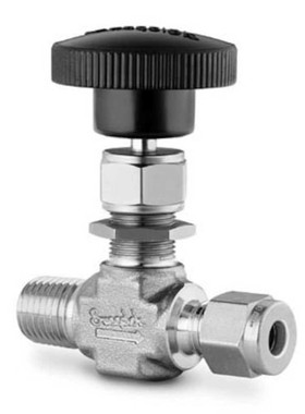 SS-1RM4-S6 不锈钢整体式阀帽针阀，0.73 Cv，1/4 in. MNPT x 3/8