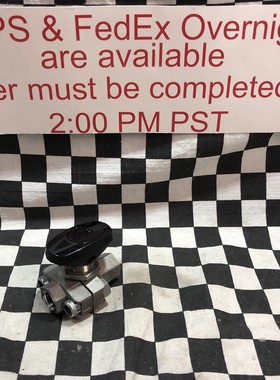 世伟洛克球阀 1/4 英寸 FNPT、SS-33VF4、SS33VF4、SHIPSAMEDAY #