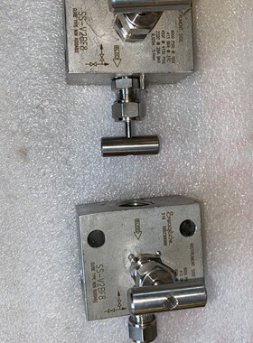 全新世伟洛克 SS-V2BF8 不锈钢 2 阀歧管 1/2 母 NPT