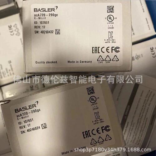acA720-290gc 工业相机现货优惠议价
