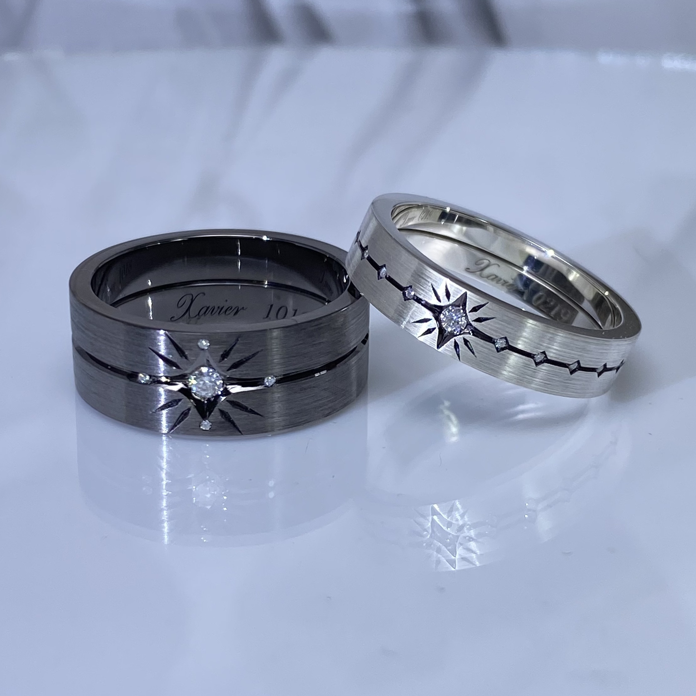 定制恋与沈星婚戒羁绊婚戒s925纯银闭口同人周边情侣对戒