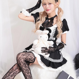 cosplay洛丽塔公主连衣裙发箍围裙套装 日系甜美可爱女仆装