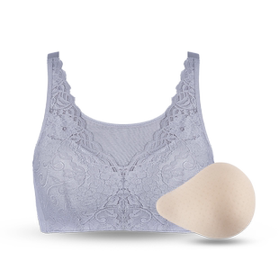 蔻黛儿海绵义乳文胸二合一套装乳腺术后专用假胸乳房胸罩7306XYRY