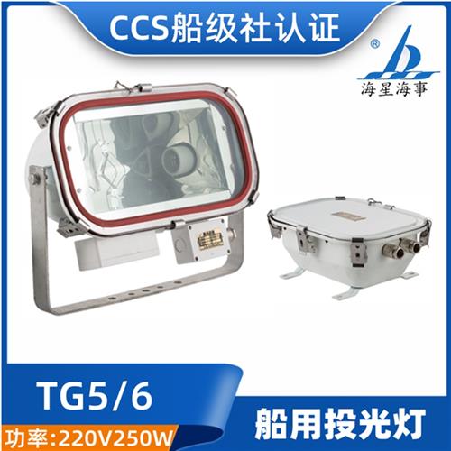海星海事TG5/TG6船用不锈钢远程投光灯带整流器250W/400W CCS正品