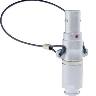 测绘仪器7针接插件 插头 M9连接器精密接头 7芯带拉绳式