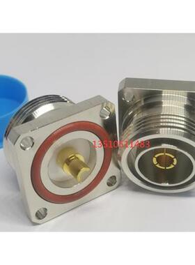 L29KFD射频同轴微波连接器 DIN 7/16母带法兰高频同轴头L29KFD