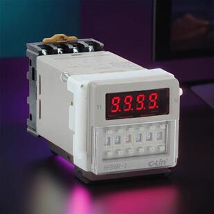 clin欣灵数显双循环时间继电器HHS6R2脉冲定时器延时器带底座24