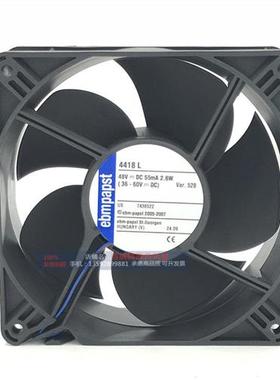 原装德国ebmpapst 12038 48V 2.6W型号4418L服务器散热风扇 12cm