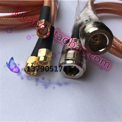 射频N/L16连接线N/SMA-KJ SMA公头转N母AP频谱仪RG142馈线0-6Ghz