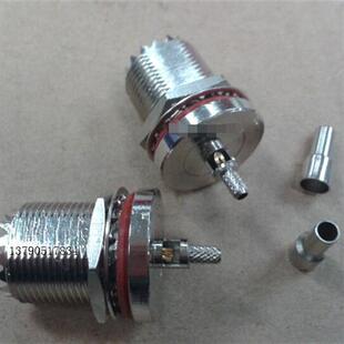 高频UHF 1.5开天窗压接头 SL16 M母对讲机馈线射频同轴连接器