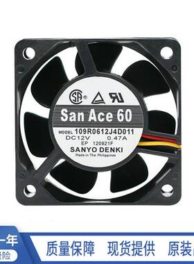 原装  109R0612J4D011 6025 12V0.47A 3线工业服务器散热风扇