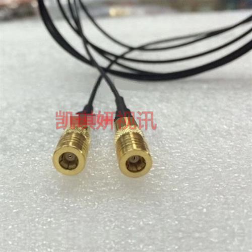 SMBKK同轴137镀银超柔细RF射频信号线高频SMB双母50欧姆AP跳线