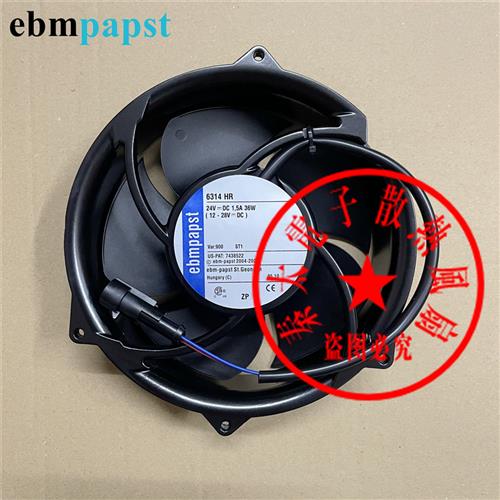 全新德国进口 6314HR900 DC24V 36W 17251 ABBACS510变频器风扇