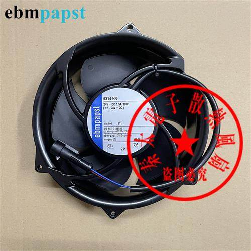 全新德国进口 6314HR900 DC24V 36W 17251 ABBACS510变频器风扇