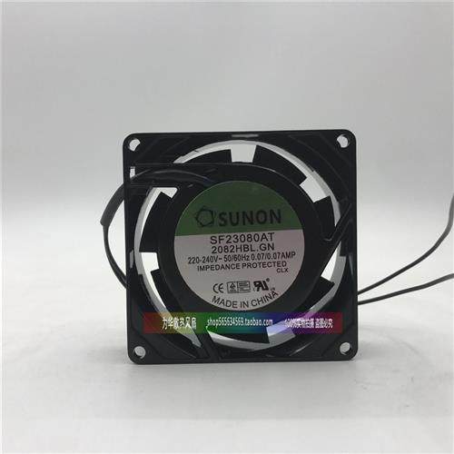 SF23080AT 2082HBL/HSL.GN滚珠/含油220V散热风扇8cm厘米8025