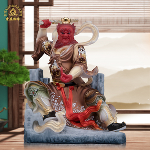 王灵官神像汉白玉王灵官火神护法都天大灵官像供奉摆件家用