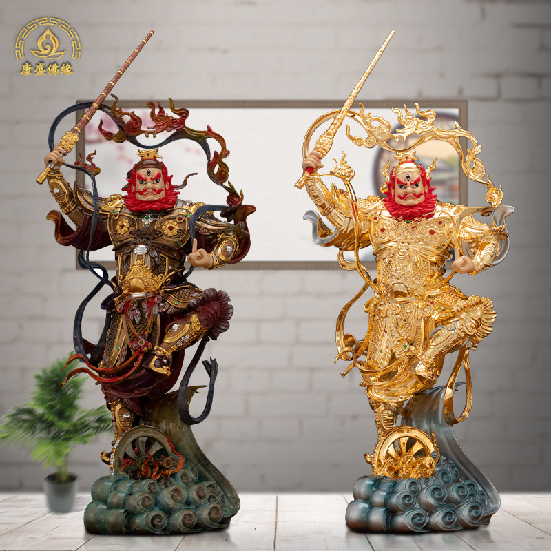 天王君护法雷神火神爷客厅铜佛像