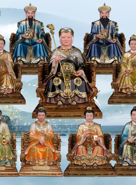 黑妈妈神像树脂胡三黄三雕塑龙椅
