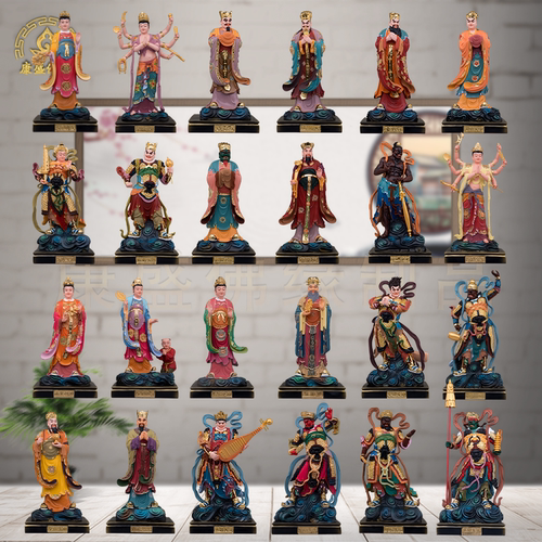 二十四诸天护法神像树脂供奉摆件