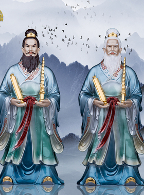 祥狮纯铜客厅姜子牙姜太公神像