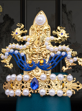 泰山奶奶仙家凤冠手工帽冠中式