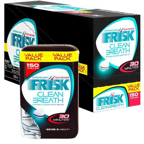 五罐特惠大包装日本代购FRISK清凉薄荷润喉糖105g/罐持久开车