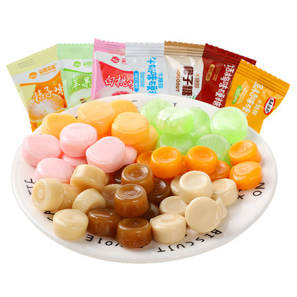 木糖醇水果味糖苹果桔子硬糖水果糖果喜糖婚糖无糖精食品健康零食