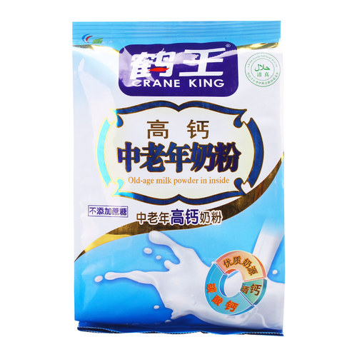 鹤王高钙中老年牛奶粉无添加蔗糖早餐冲饮营养食品糖尿人零食代餐 - 封面