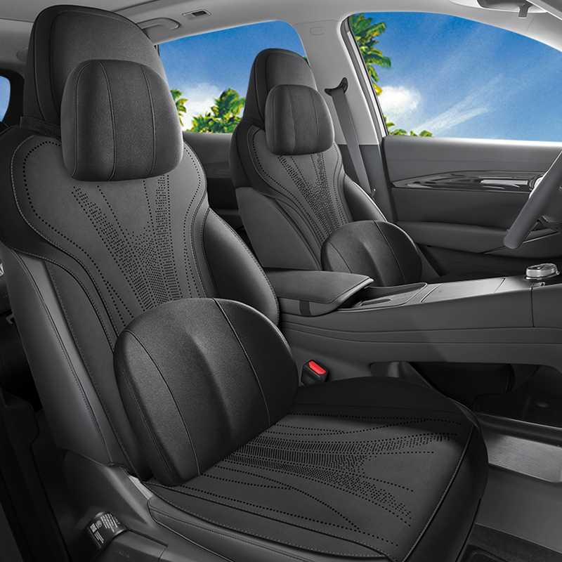 吉利银河E5翻毛皮半包透气耐磨皮