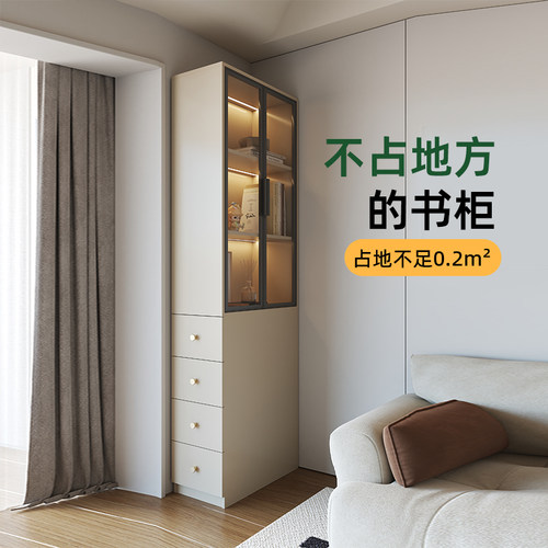 客厅实木转角柜置物架墙角书柜子