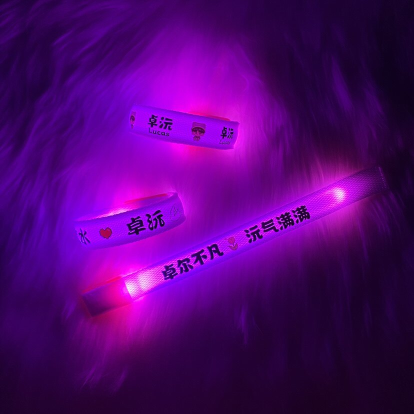 卓沅音乐节应援发光手环定制明星周边粉丝物料气氛荧光棒助威道具