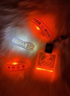 supper moment演唱会应援发光手环定制明星周边粉丝物料气氛道具