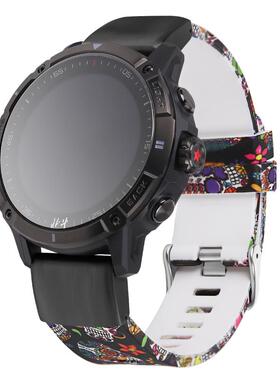 适配TA2000北斗syntime3 pro手表三代ECG版印花硅胶潮流快拆表带