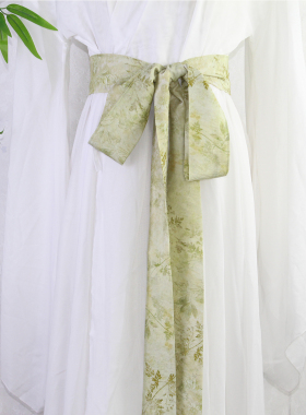 古风印花长腰带汉服衣服腰间绑带发带圆领袍腰饰