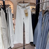 女宽松阔腿拖地长裤 高腰显瘦直筒牛仔裤 子62598 韩版 2026早春新款