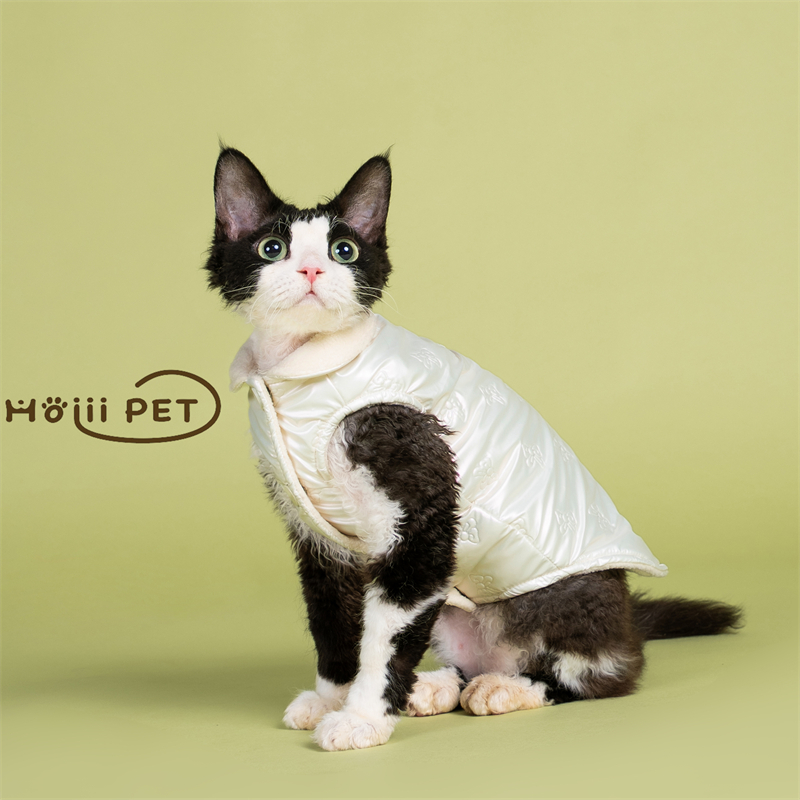 HOiiiPET加绒棉马甲德文衣服