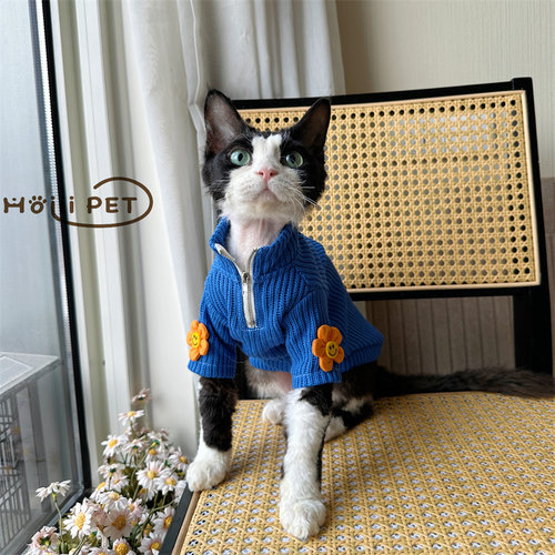 HOiiiPET拉链毛衣德文衣服