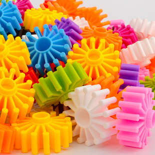 大号齿轮积木儿童玩具拼插装 塑料早教宝宝男女孩早教宝宝特大4.3