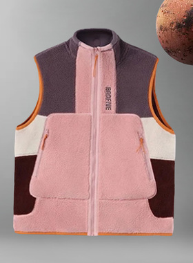 李宁男反伍BADFIVE篮球宽松摇粒绒运动休闲保暖针织棉马甲AMDR045