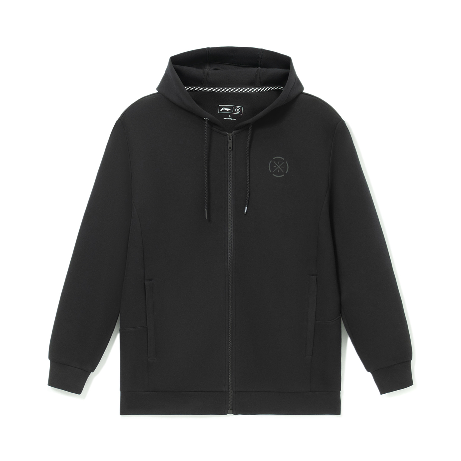 中国李宁韦德系列男女同款开衫连帽卫衣个性流行运动上衣AWDS187