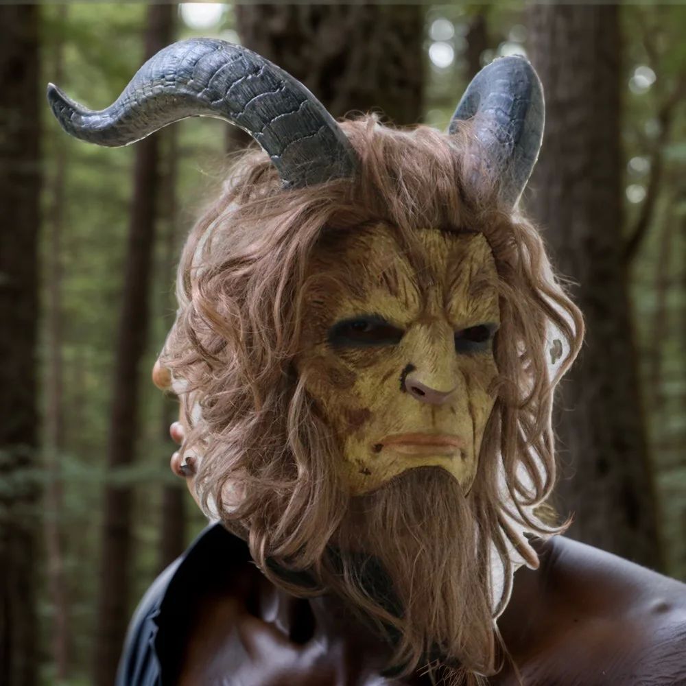 Lion Prince Cosplay Mask Realistic Latex Animal Helmet Wild