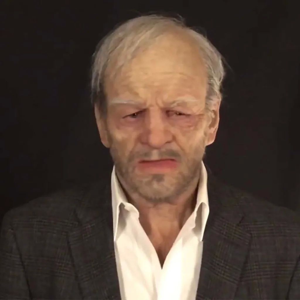 Halloween Old Elder Supersoft Full Head Face Realistic Silic