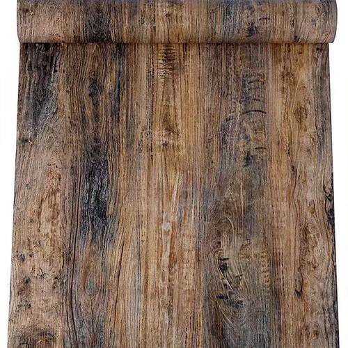 Distressed Wood Grain Peel and Stick Wallpaper Wood Contact