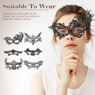Women Carnival Mask Hollow Lace Masquerade Face Mask Princes