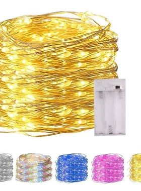 1M 2M 5M 10M Copper Wire LED String Lights Battery Operate H
