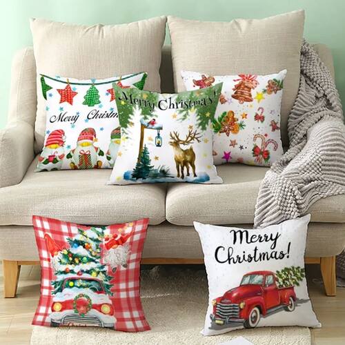 Christmas Decor Pillowcase Home Decoration Pillows Cover Sof