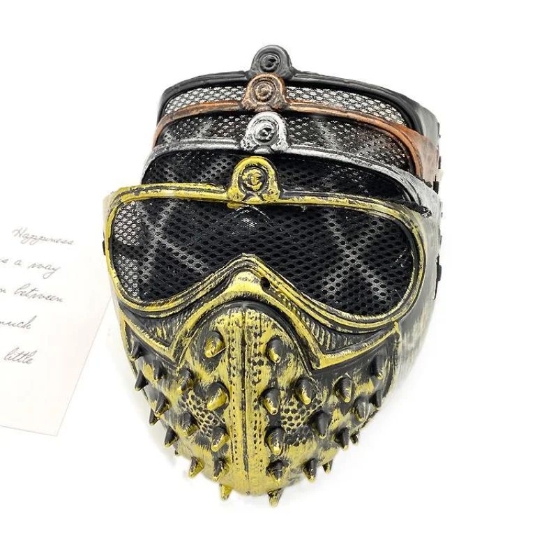 Punk Rivet Mask Party Devil Cosplay Masks Masquerade Half Fa