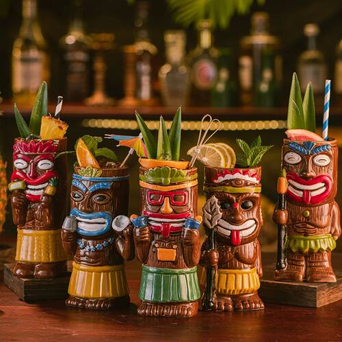 Hawaii Cuptiki Mug Creative Cocktail Glass Ceramic Cup Bar L