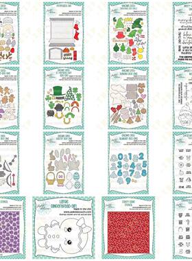 New Gnome Christmas Add Ons Cutting Dies Stamps Stencil Scra