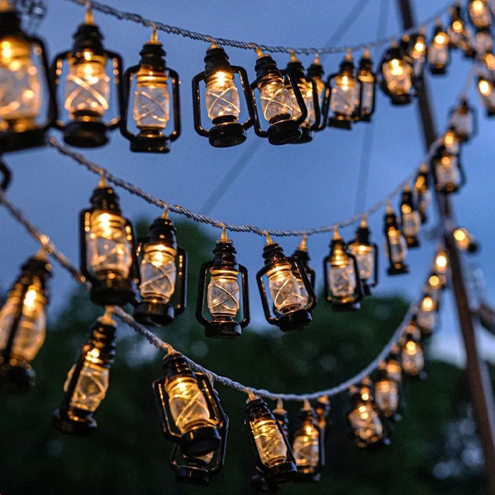 3m LED Retro Kerosene String Light Christmas Fairy Light Cam